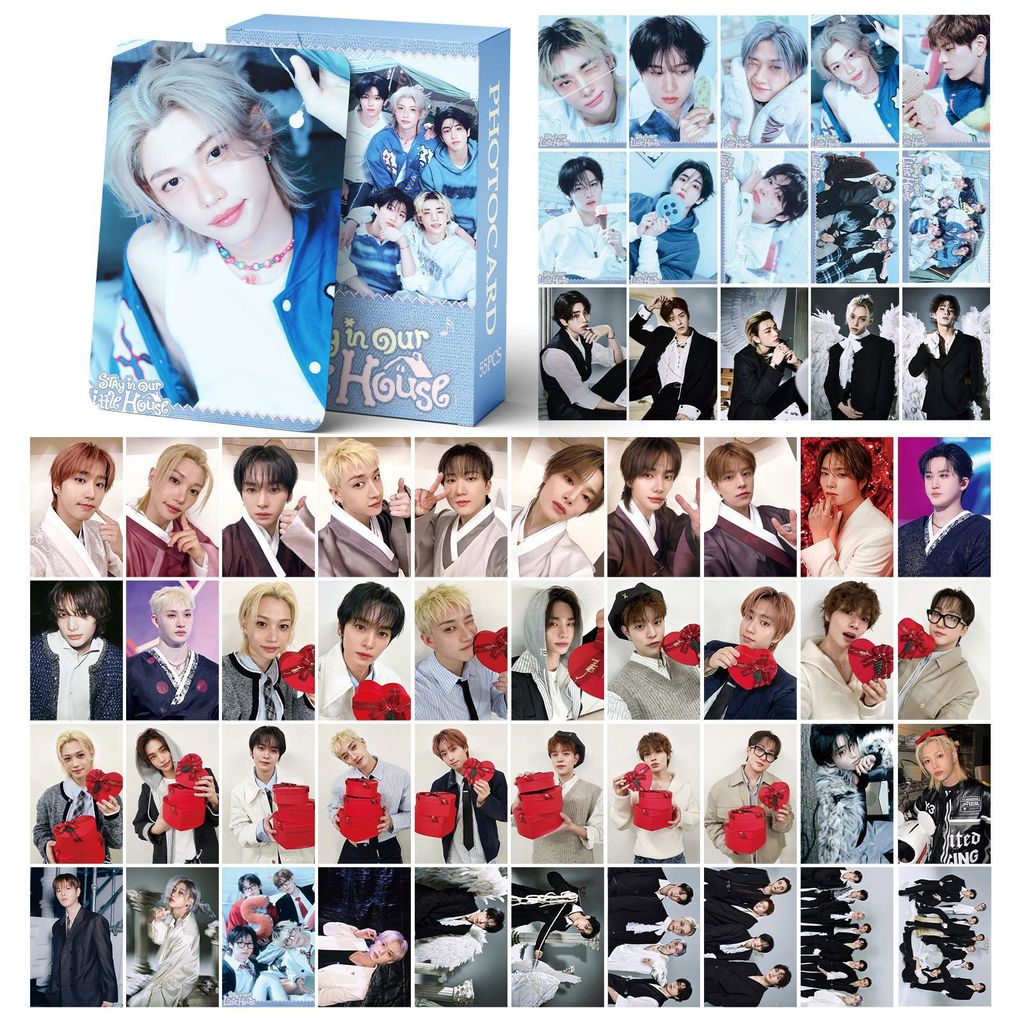 55pcs STRAY KIDS SKZ HOP Xmax Lomo Cartões Natal Perfect Day Rock