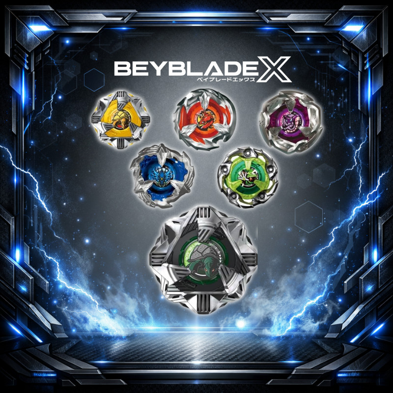 BEYBLADE X BX-35 Random Booster Vol.4 | 6 Models, Rare Black Shell
