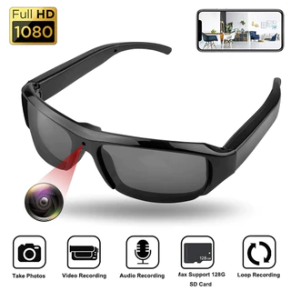 Portátil 1080P HD Mini Óculos Câmera Gravador De Vídeo Wearable De Sol Esportes Ao Ar Livre DV DVR Vigilância Filmadora em Oferta na Shopee