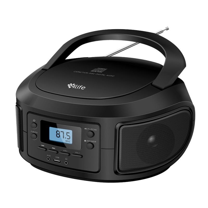 Radio Toca CD Aparelho de Som 4life Com Bluetooth MP3 FM USB Bivolt ...