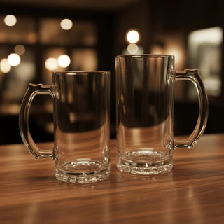 Caneca Grande Vidro 500/700ml - Clink / Copo Chopp Chope Cerveja / Bar Mesa Festa / Conjunto