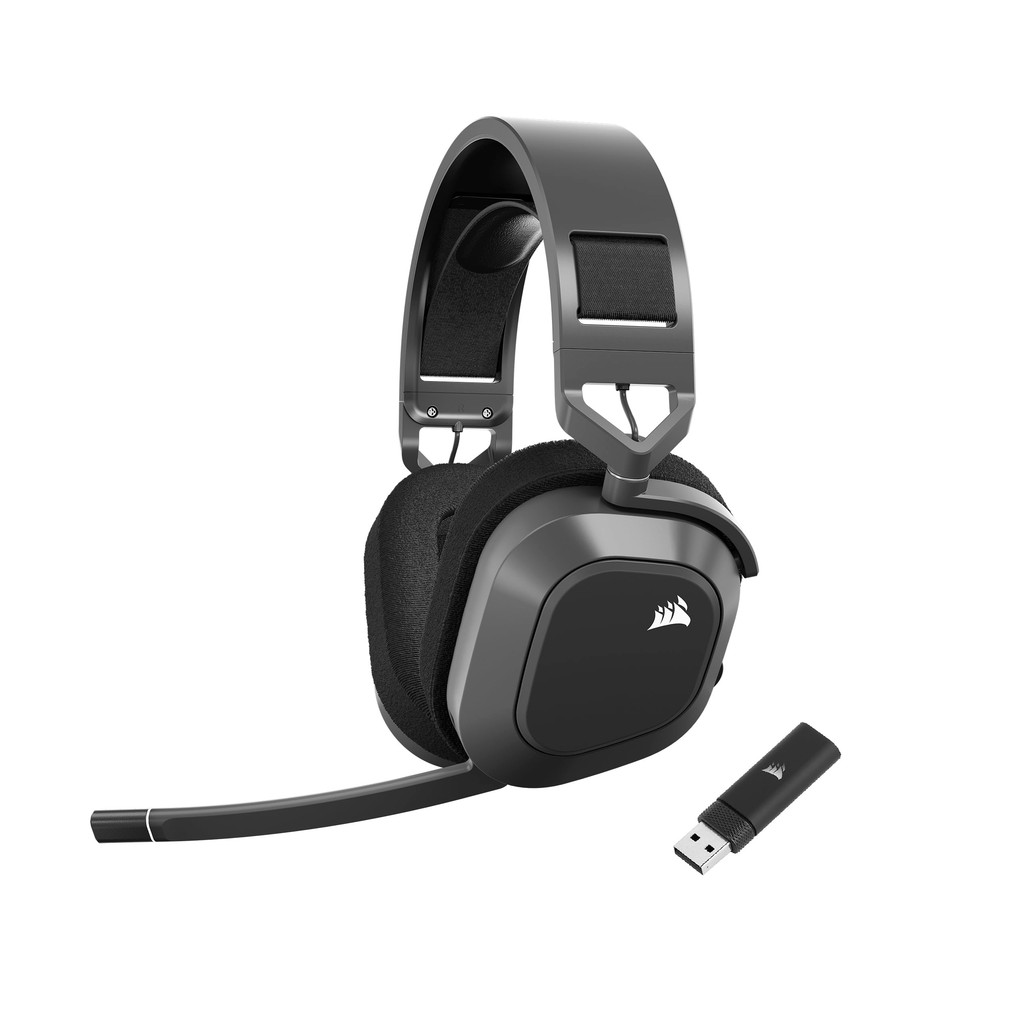 CORSAIR HS80 MAX WIRELESS Headset Gamer 
Compatível com PC/PS4/PS5, Bluetooth 
Almofadas de memória, áudio Dolby ATOM