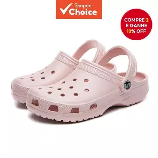 Sandálias Rosa Clássicas com Recorte - Sandálias de Praia Abertas e Respiráveis com Solado Macio Antiderrapante para em Oferta na Shopee