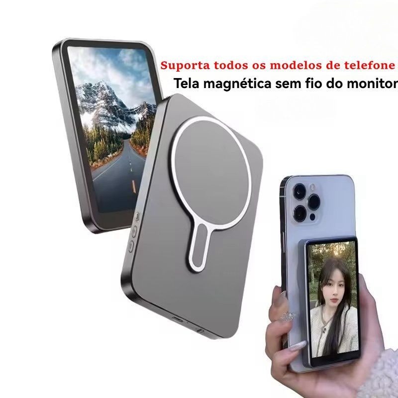 Tela magnética sem fio X40L para gravação de Blog de vídeo Selfie com câmera traseira de celular em Oferta na Shopee