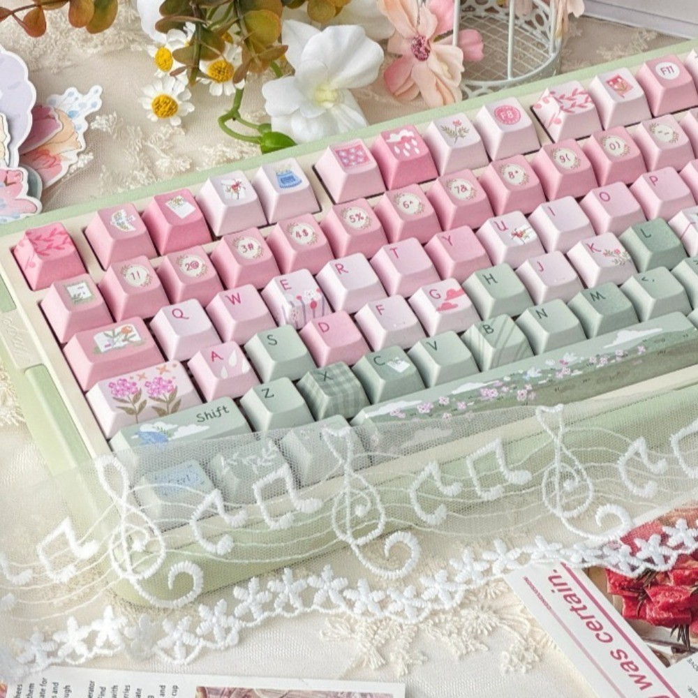 Tale Of Springtime Keycaps PBT 130 Teclas Cherry/SOA Profile Cute ...
