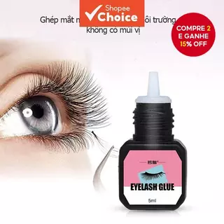 Cola Para Extensão De Cílios Preta 5Ml , Segura , Inodora , Não Irritante , Firme-Longo Tempo em Oferta na Shopee