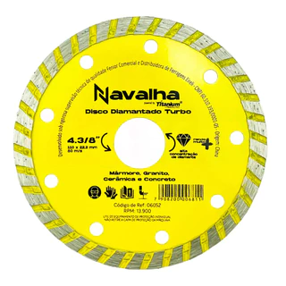 Disco Diamantado Navalha Turbo 4.3/8 X 110mm Titanium em Oferta na Shopee