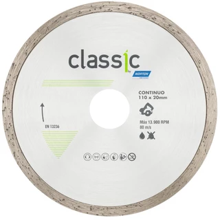 Disco diamantado continuo 110x20mm para porcelanato - Norton em Oferta na Shopee