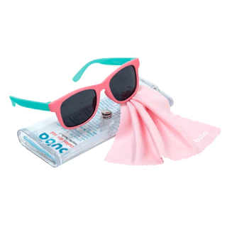 Óculos De Sol Infantil Armação Flexível Rosa/Verde - Buba em Oferta na Shopee