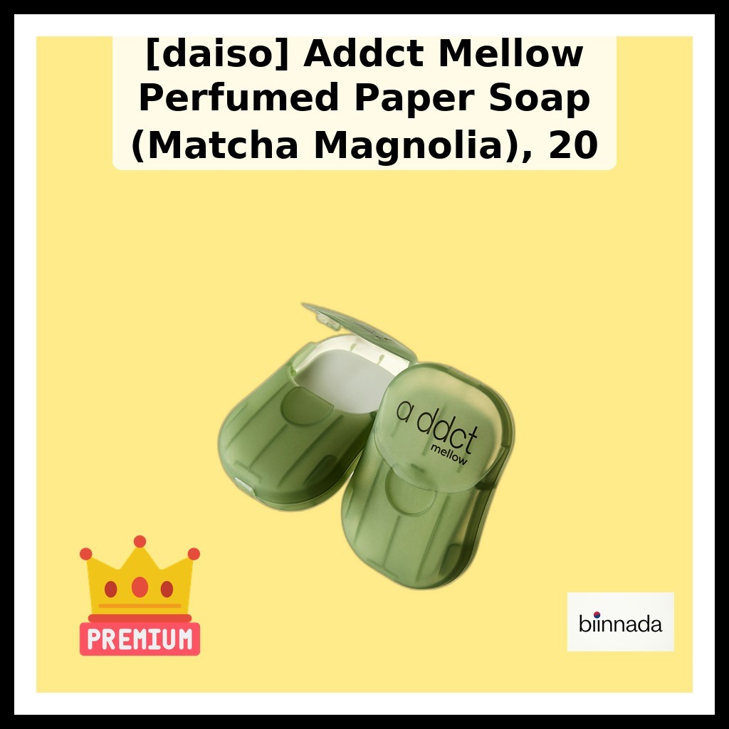 [daiso] Abanece De Papel Perfume Addct Mellow (Matcha Magnolia) , 20 ...