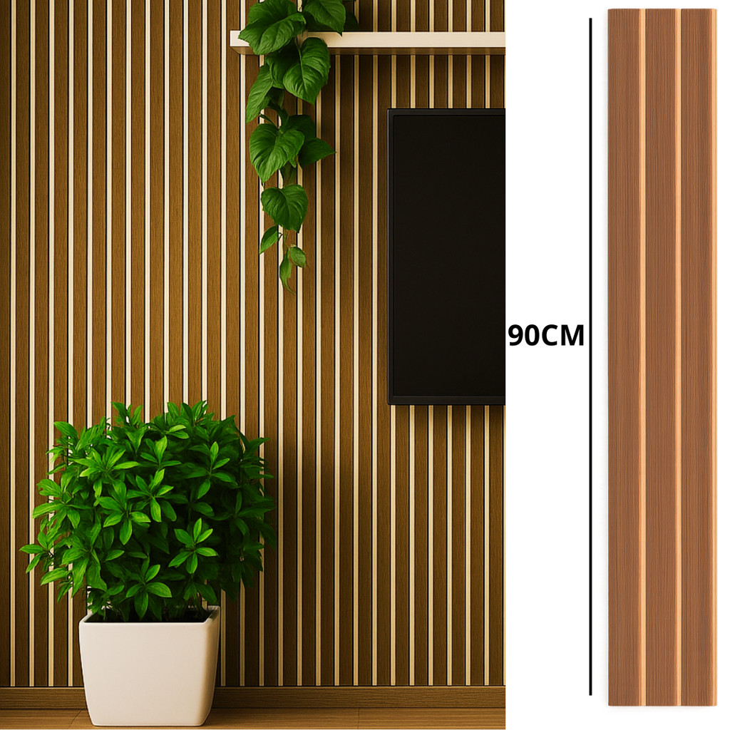 Kit 40 Ripas Grandes Decorativas Para Parede Painel Ripado 90x11 - ENVIO IMEDIATO