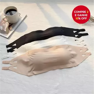 Sutiã de Seda para Verão - Look Feminino Sexy Sem Alças e Costas Abertas em Oferta na Shopee