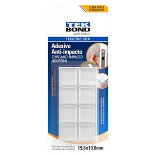 Protetor adesivo anti-impacto gota 19,8 mm com 8 unidades - TekBond em Oferta na Shopee