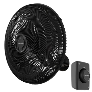 Ventilador de parede 50 cm plástico oscilante preto - NEW - Ventisol em Oferta na Shopee