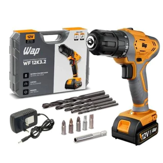 Parafusadeira e Furadeira WF12K3.2 Bateria 12V WAP em Oferta na Shopee