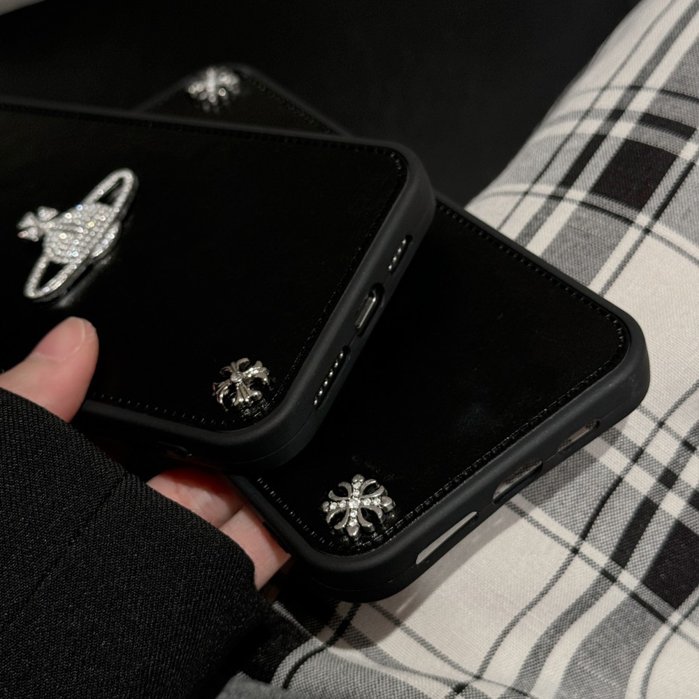 Vivienne Westwood Strass Phone Case Para iPhone 18 17 16 15 14 13