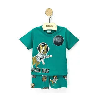 Pijama Menino Camiseta e Bermuda Cachorrinho Brilha no Escuro - Kyly em Oferta na Shopee