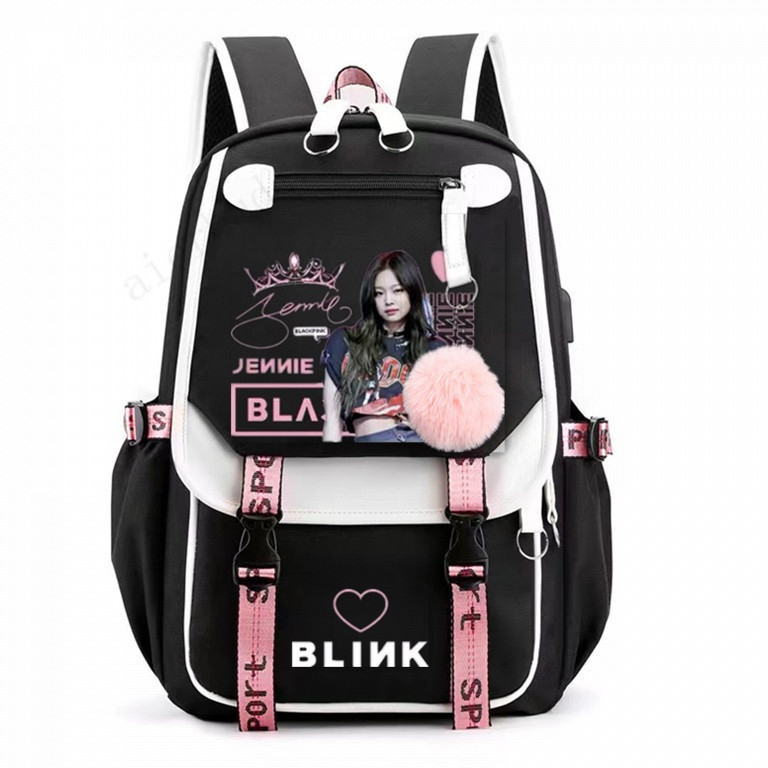 BLACKPINK GT2 moda homens mulheres mochila lazer tamanho grande