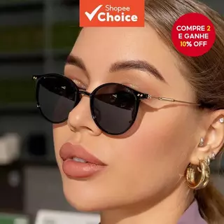 Óculos De Sol De Armação Redonda Pequena Retrô Coreano UV400 Unhas De Arroz Para Homens E Mulheres em Oferta na Shopee
