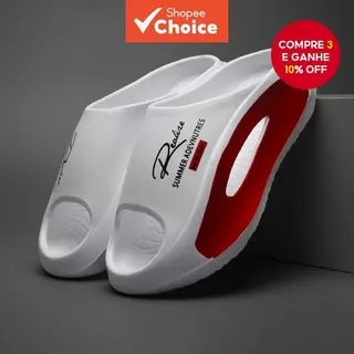 Sandálias esportivas casuais masculinas para uso ao ar livre, chinelos de sola macia de verão elegantes, chinelos em Oferta na Shopee