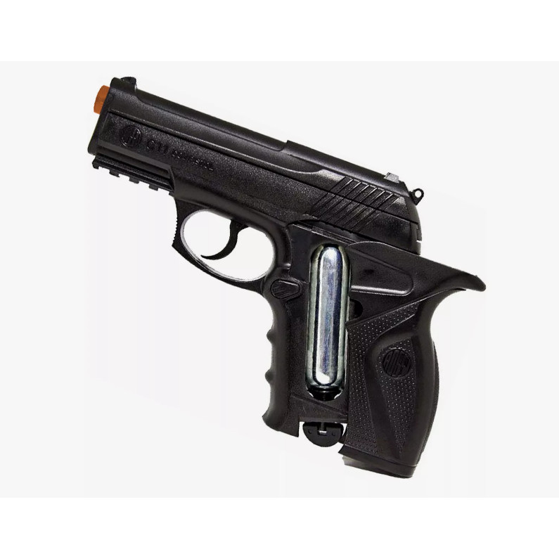 KIT Pistola De Pressão Wingun R11 C11 6mm Co2 Airgun Rossi + 800 Esferas de Aço + Óleo + Maleta + 8 Co2