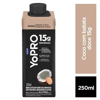 YoPro Coco Com Batata Doce 15g De Proteína Bebida Láctea 250ml em Oferta na Shopee