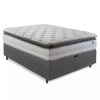 Cama Baú Casal Herval Adapt de Molas Ensacadas, 80x138x188 cm em Oferta na Shopee