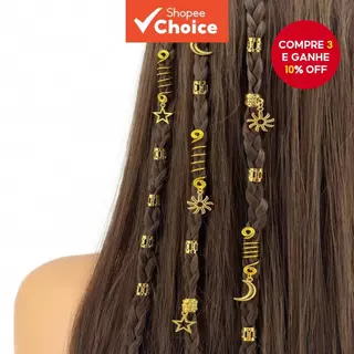 26 Peças De Anéis De Trança De Liga Para Dreadlocks , Joias De Cabelo Meninas E Mulheres , Presente De Dia Dos Namorados em Oferta na Shopee