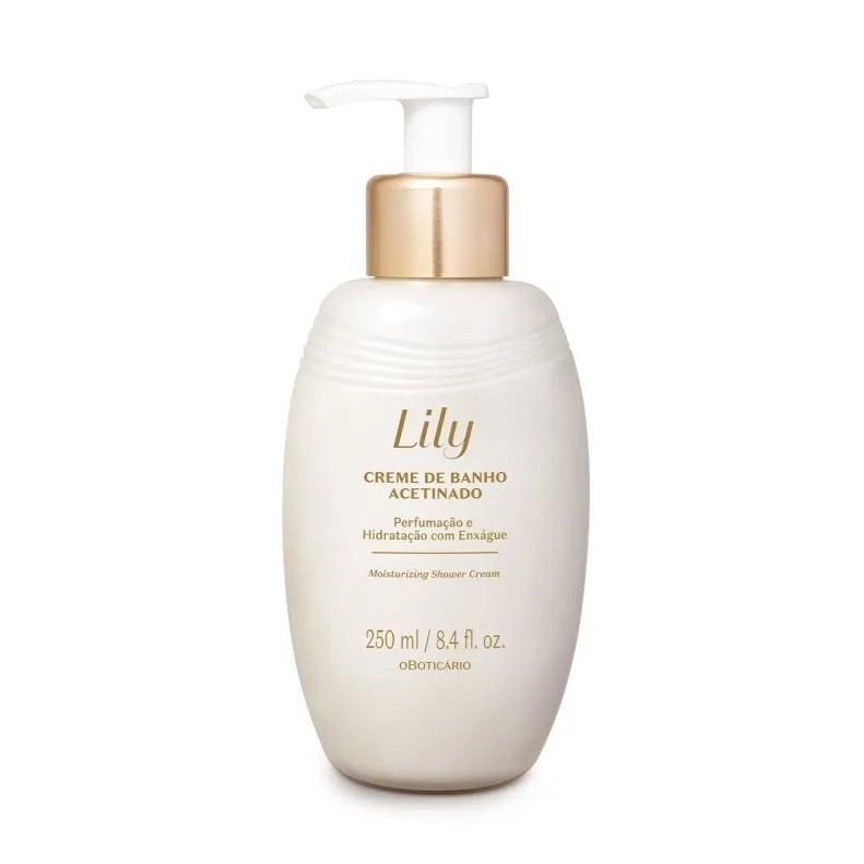 Lily Creme de Banho Acetinado Tradicional 250ml - O Boticário em Oferta na Shopee