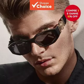 Óculos De Sol Ovais Irregulares Vintage Europeus E Americanos Para Homens Mulheres Com Aparência De Moda Moderna em Oferta na Shopee
