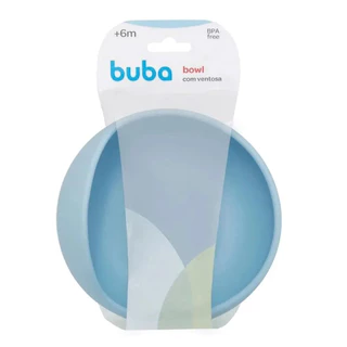 Tigela em Silicone com Ventosa Buba Azul +6M 350ml em Oferta na Shopee