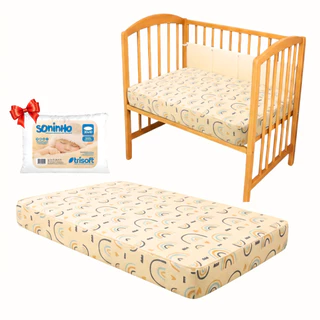 Colchão Berço Click Baby Chiqueirinho Cercadinho Dobrável 60x90x10cm + Soninho em Oferta na Shopee