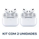 Kit 2 Fone de Ouvido Bluetooth Pro 3 Sem Fio TWS Earbuds Com Estojo de Carregamento