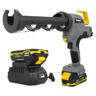 Pistola Aplicadora de Selantes a bateria 21V Titanium Platina em Oferta na Shopee