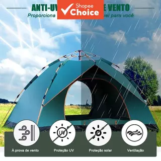 Barraca De Acampamento À Prova D'água , Leve , Portátil , Abrigo Ao Ar Livre Para Caminhadas E Mochila em Oferta na Shopee