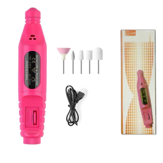 Kit Profissional de Lixadeira de Unhas Elétrica com Broca e Motor Bivolt para Manicure e Pedicure marisa em Oferta na Shopee