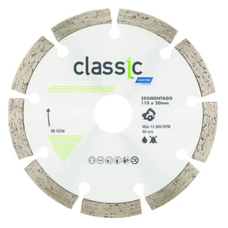 Disco diamantado segmentado 110x20mm para concreto - Norton em Oferta na Shopee