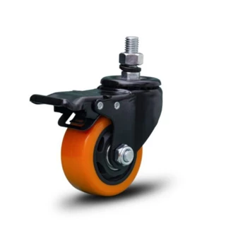 Rodízio giratório com freio 3" PVC espiga - GLEBF.312.BPA.E - Colson em Oferta na Shopee