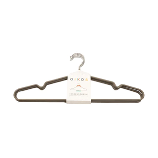 conjunto de cabides ultrafinos de metal revestido 6 pcs - oikos em Oferta na Shopee
