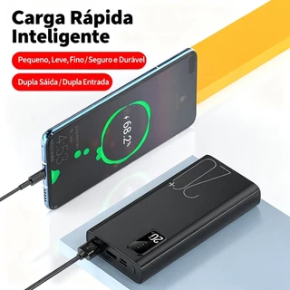 Carregador Portátil 20000mah grande capacidade power bank usb c rápido portátil bateria para iphone samsung xiaomi