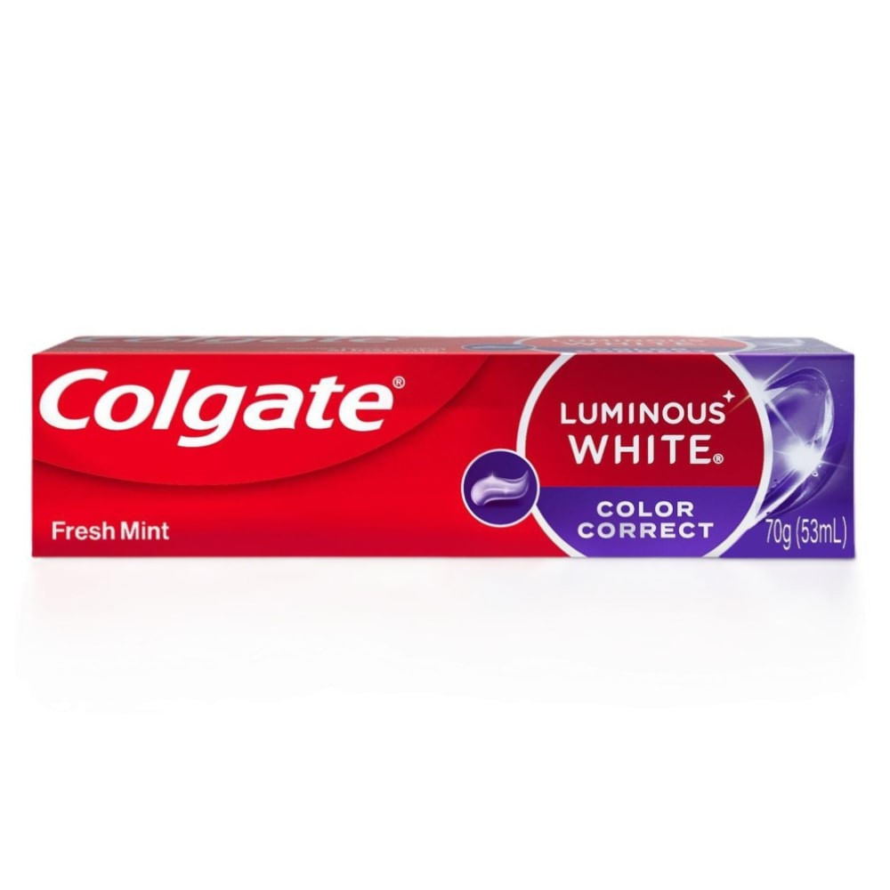 Creme Dental Colgate Luminous White Color Correct 70g | Shopee Brasil