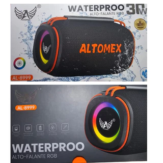 Caixa De Portátil Compacta Potente 30 W À Prova D'Água Luz Led RGB TWS Fm P2 Cartão Memória Som em Oferta na Shopee