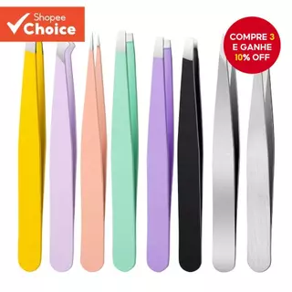 Pinça De Sobrancelha Extensão De Cílios Aço Inoxidável Depilação Ferramentas De Beleza em Oferta na Shopee
