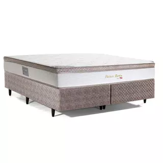 Cama Box Queen Size Herval Pallace Bambu de Molas Ensacadas, 71x158x198 cm em Oferta na Shopee