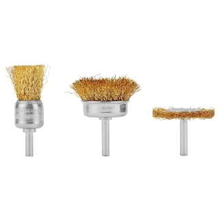 Jogo de escovas aço circular haste 6 mm com 3 peças - 744869 MTX em Oferta na Shopee