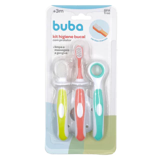 Kit Buba Higiene Bucal com Protetor em Oferta na Shopee