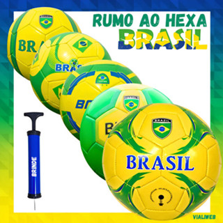Bola De Futebol Do Brasil Seleção Brasileira Copa Do Mundo Verde E Amarela tamanho 5 treino infantil em Oferta na Shopee