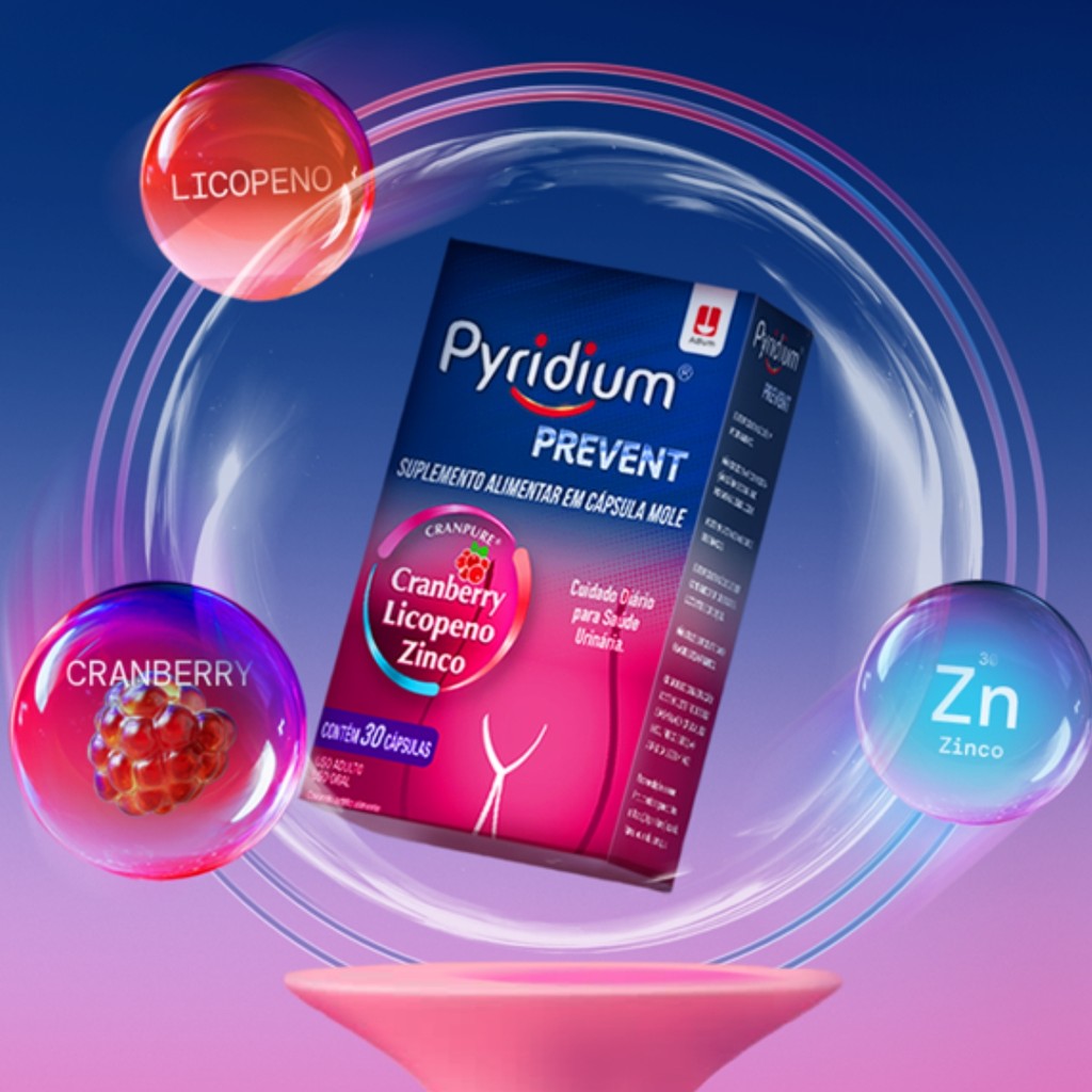 Pyridium Prevent Cranberry Licopeno Zinco 30 Cps - Adium | Shopee Brasil