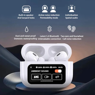 Fone De Ouvido Bluetooth Sem Fio TWS A9 Pro Touch Screen ANC