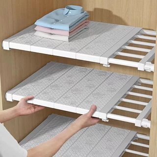 Organizador Prateleira Inteligente Retrátil portátil 30 a 120 cm Branca Extensível Largura 24 cm em Oferta na Shopee